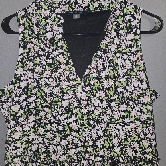 Tommy Hilfiger Floral Tiered Dress Size 10 - Picture 4 of 16